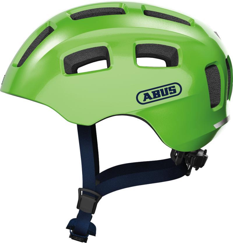 Abus Youn I 2.0 Cykelhjelm med LED Lys - Grøn