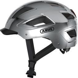 Abus Hyban 2.0 Hjelm med LED Lys - Chrome Silver