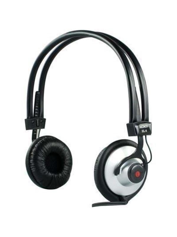 Deltaco HL 6 Hovedtelefoner med Volumekontrol - Tilbud!