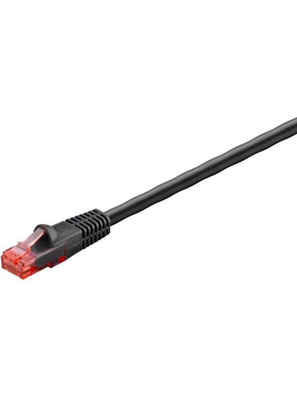 Cat 6 Outdoor Patch Cable U Utp Black fra Pro