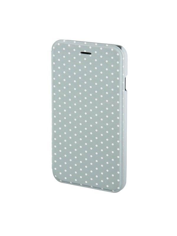 "luminous Dots" Booklet Case For Apple Iphone 6 6s Grey White fra Hama