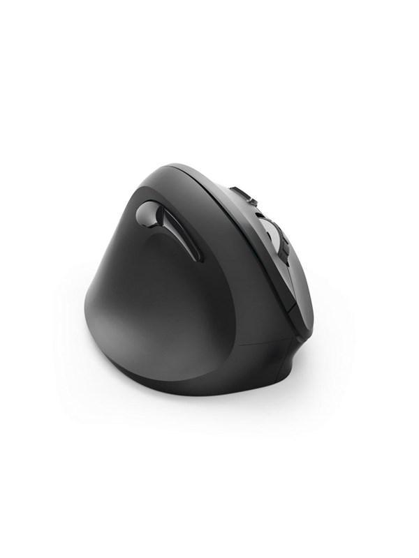 "emw 500l" Vertical Ergonomic Left Handed Wireless Mouse 6 Buttons Black fra Hama