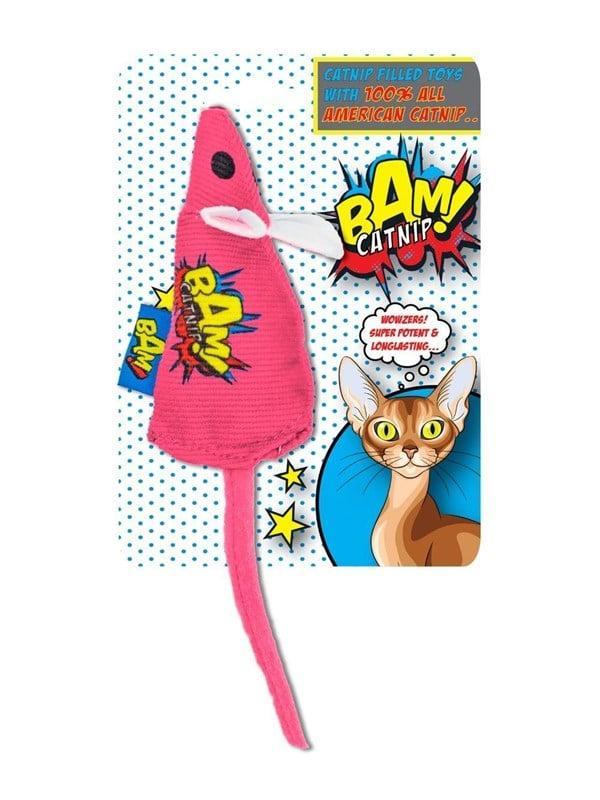 !   Toy With Catnip   10 Cm   Mouse Pink   (503319006087) fra Bam