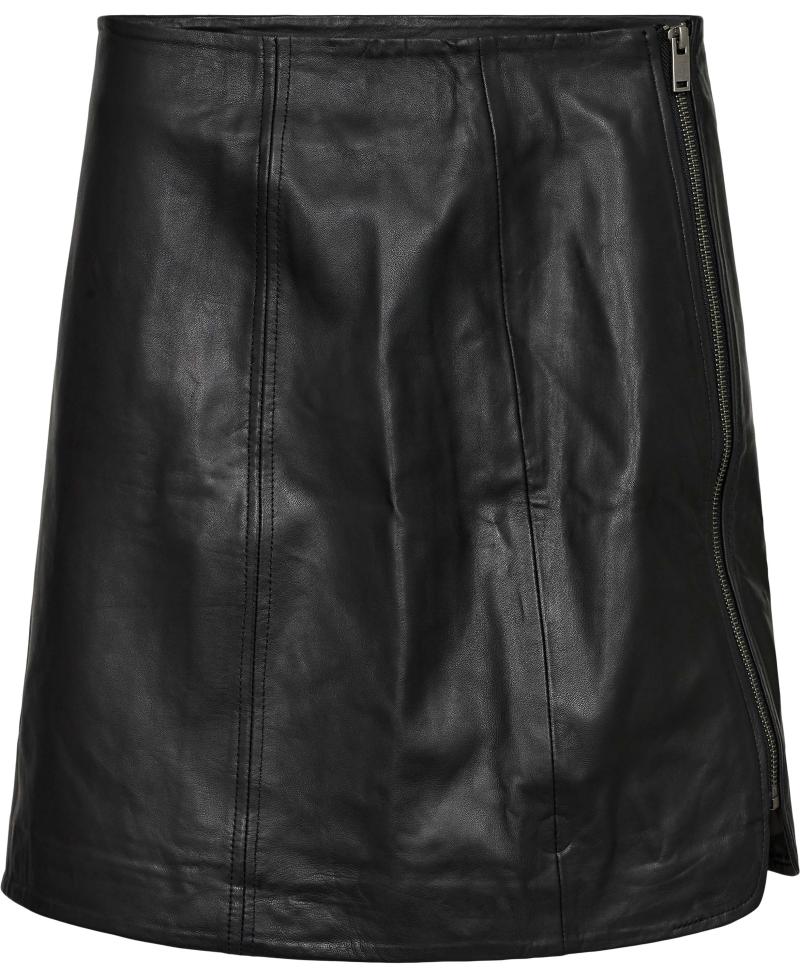 ¤ Salil Leather Skirt Hm ¤ fra Heartmade