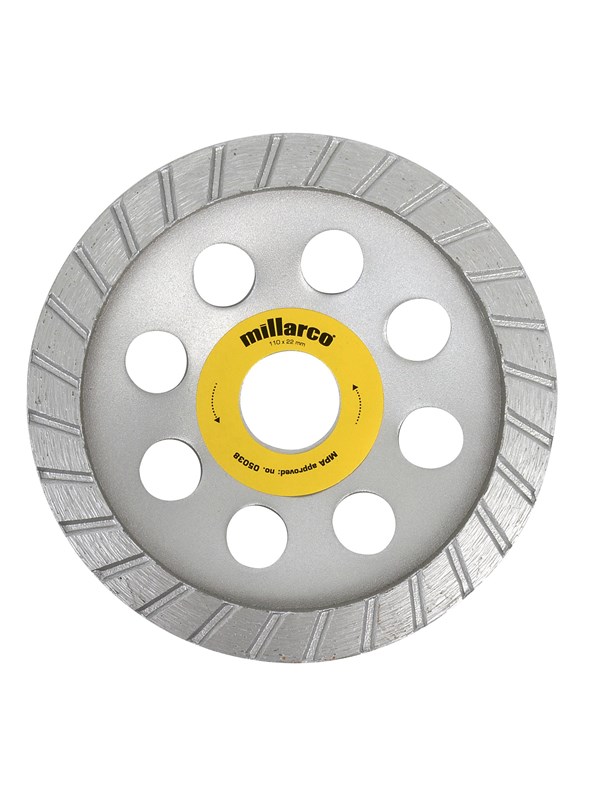 Diamantskrubskive ø110 Mm fra Millarco
